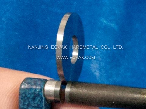 20mm x 8mm - K10 - Outer diameter, inner diameter, both sides all ground, Totally ground finished small sizes solid tungsten carbide, cemented carbide circular blanks, carbide disc blanks, round blanks