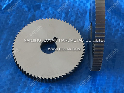 Carbide circular slitting metal saw blades with keyway, used for slitting, slotting brass, copper, bronze, copper-nickel alloy, etc.