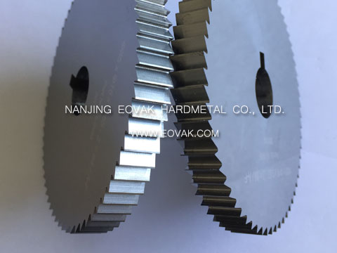 Solid Carbide circular metal slotting saw blades with keyway, used for slitting, slotting brass, copper, bronze, copper-nickel alloy, etc.