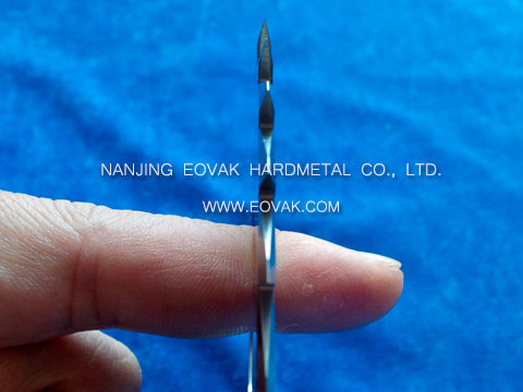Φ100 x Φ40 x 2.0 - 25 Teeth, Solid carbide V-shape cutters, blades for V-slitting, V-slotting, V-grooving, V-scoring metal or non-metal material.