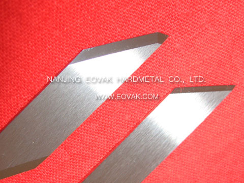 45mm length, 46mm length, Tungsten carbide / Cemented carbide thin small slitting blades, Engraving Blades with 2 cutting edges for cutting paper, cardboard, label, film, foil, plastic, rubber, etc.