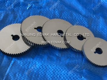 Solid tungsten carbide circular saw blades for slitting, slotting brass, copper