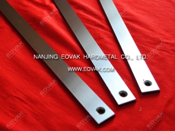 Solid carbide straight knives, straight blades with 2 Counterbores