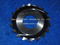 Solid Carbide Circular Milling Cutter D75 for milling copper, brass, special tooth form, with boss / hub, right hand and left hand 
