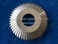 Tungsten carbide double angle circular milling cutters, V-shape disk milling cutters
