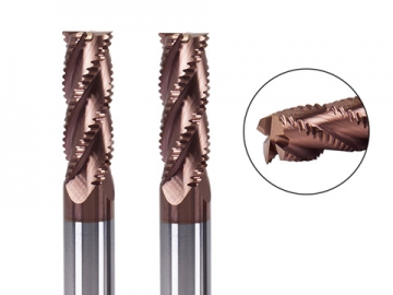 Solid carbide HRC 60 Bronze Nano Coated 4 flutes Roughing End Mills