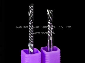 Solid carbide Single flute End Mill for CNC Engraving machine for milling Acrylic, PVC, Wood, etc.