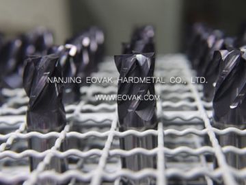 Solid carbide Nano Black AlTiN Coated 4 flutes Square End Mills for Stainless Steel